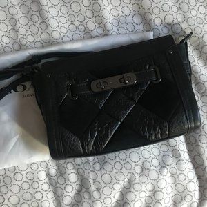 Coach Swagger Leather Wristlet Crossbody